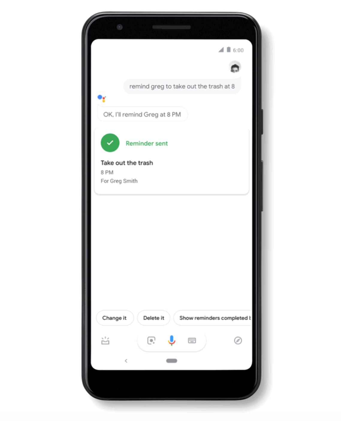 Google Assistant Gets Assignable Reminders