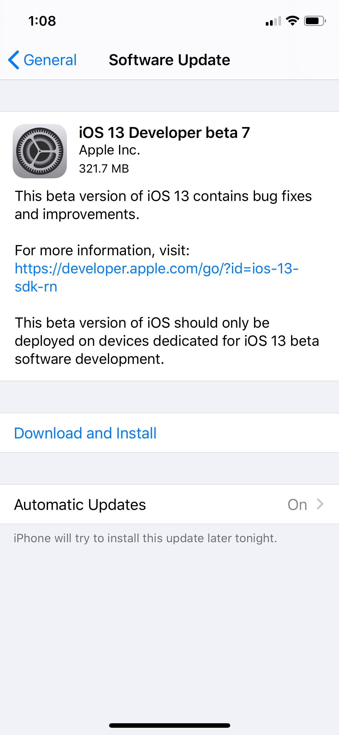 Apple Releases iOS 13 Beta 7 [Download]