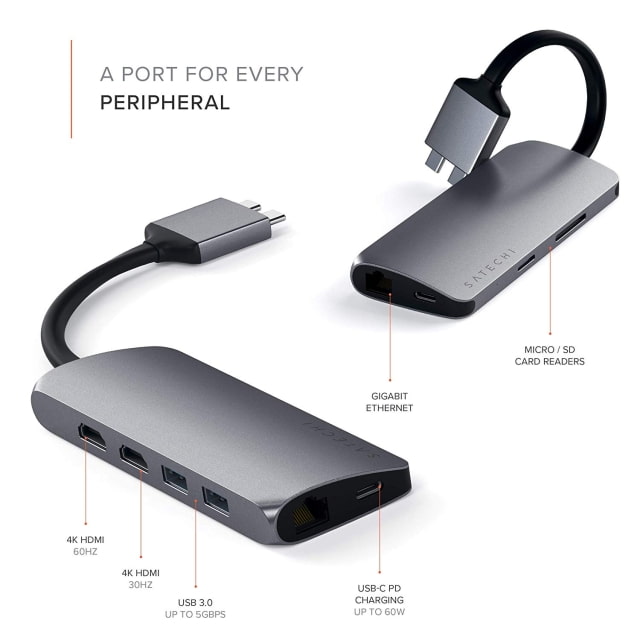 Satechi Launches New Dual USB-C Adapters With Support for 4K 60Hz HDMI