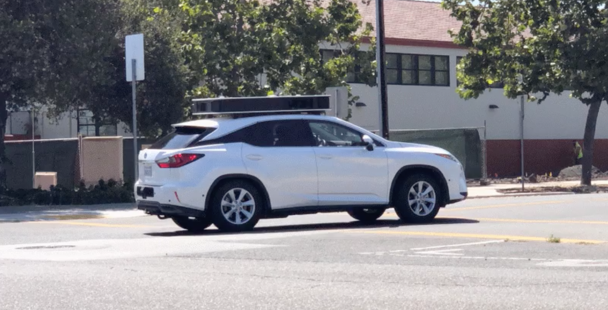 Apple Autonomous Vehicle Spotted With New Sensor Arrangement