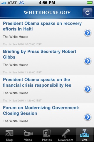 The White House Releases an Official iPhone App
