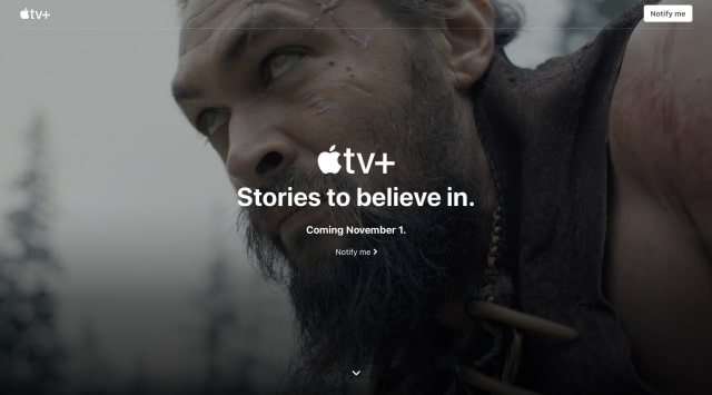 Apple TV+ Launches November 1st for $4.99/Month, Free Year With Purchase of Apple Device