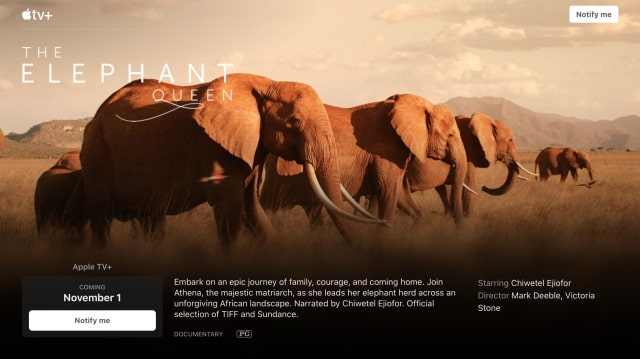 Apple TV+ Launches November 1st for $4.99/Month, Free Year With Purchase of Apple Device