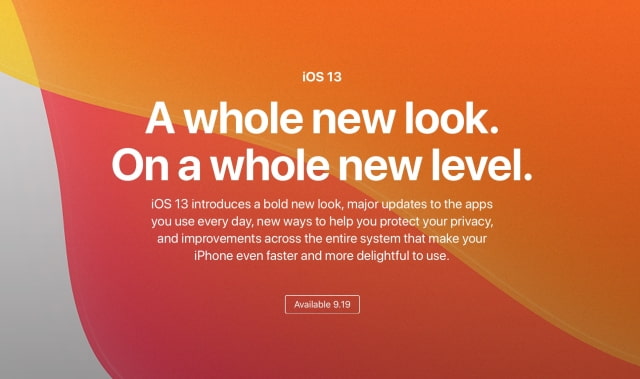 iOS 13 Will Be Released on September 19