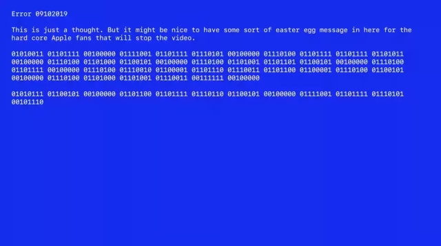 Apple&#039;s September Event Recap Video Includes Blue Screen of Death Easter Egg Message
