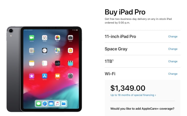 Apple Drops Price of 1TB iPad Pros By $200