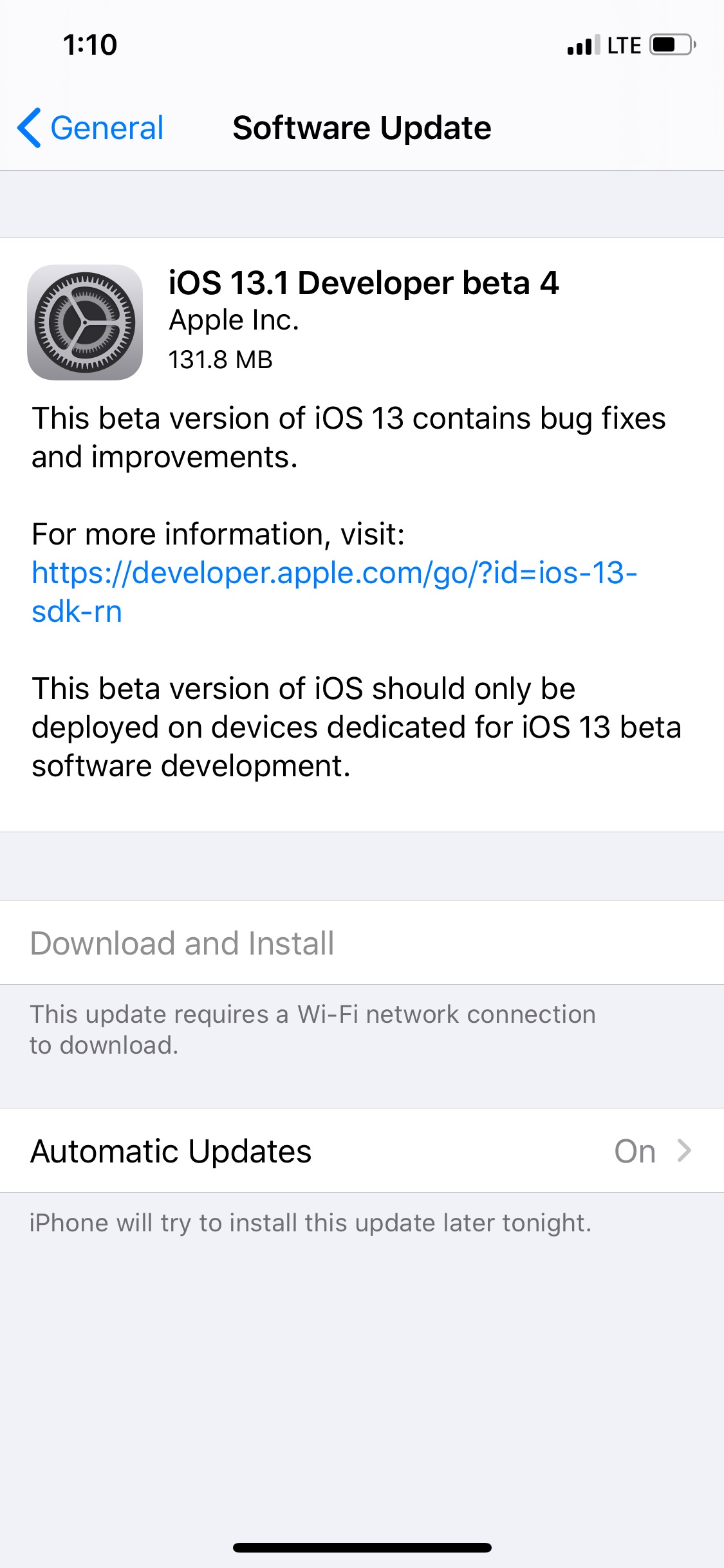 Apple Releases iOS 13.1 Beta 4 to Developers [Download]