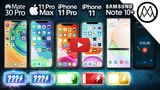 iPhone 11 Pro Max Beats Huawei Mate Pro 30 and Samsung Galaxy Note 10+ in Battery Life Test [Video]