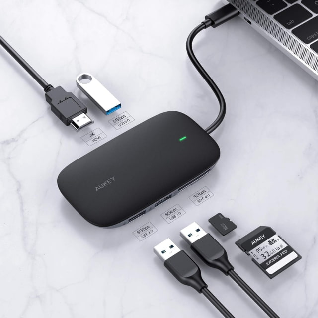 AUKEY 6-in-1 USB-C Hub On Sale for 50% Off [Deal]