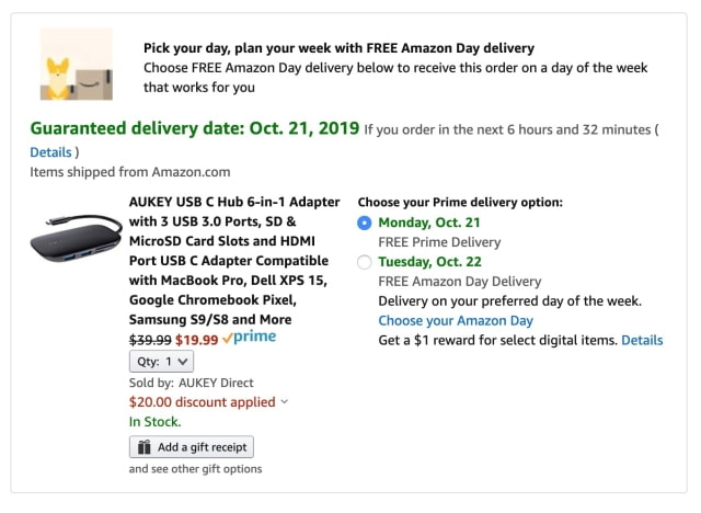 AUKEY 6-in-1 USB-C Hub On Sale for 50% Off [Deal]