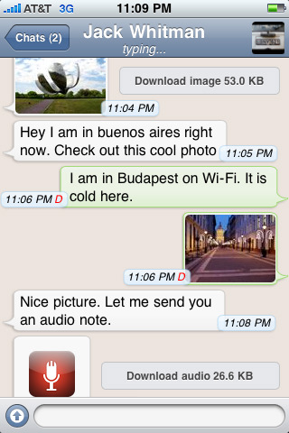 WhatsApp Messenger for iPhone Adds Location, Contact Sharing