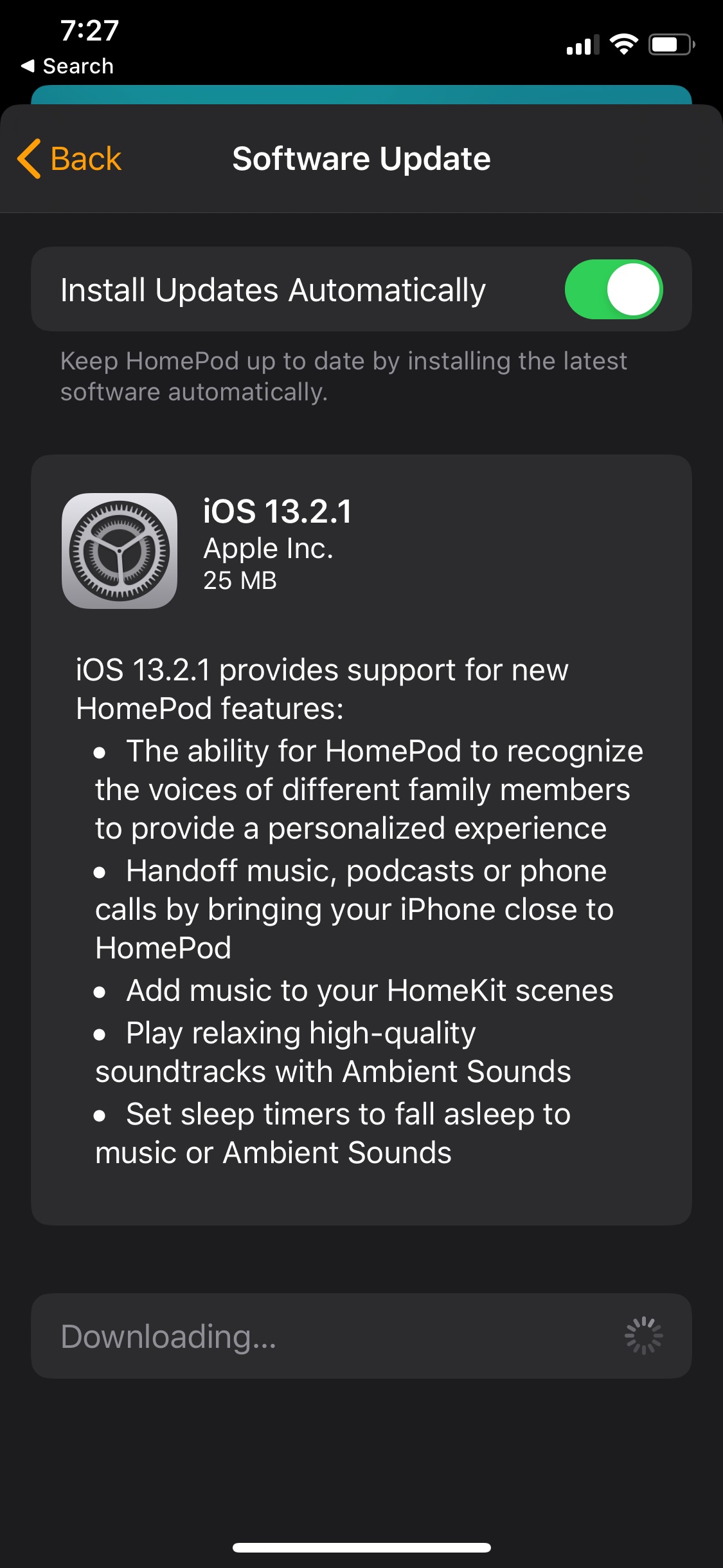 Apple Releases HomePod Software Update 13.2.1