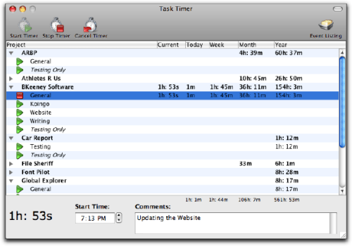 BKeeney Software Releases Task Timer 4.3