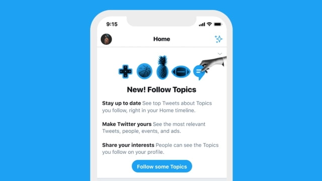 Twitter Introduces Topics