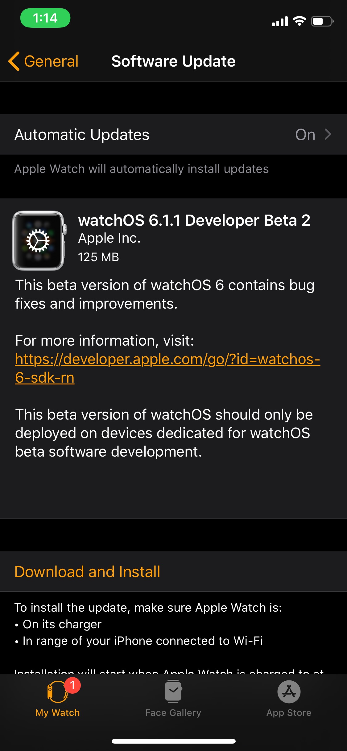 Apple Seeds watchOS 6.1.1 Beta 2 to Developers [Download]