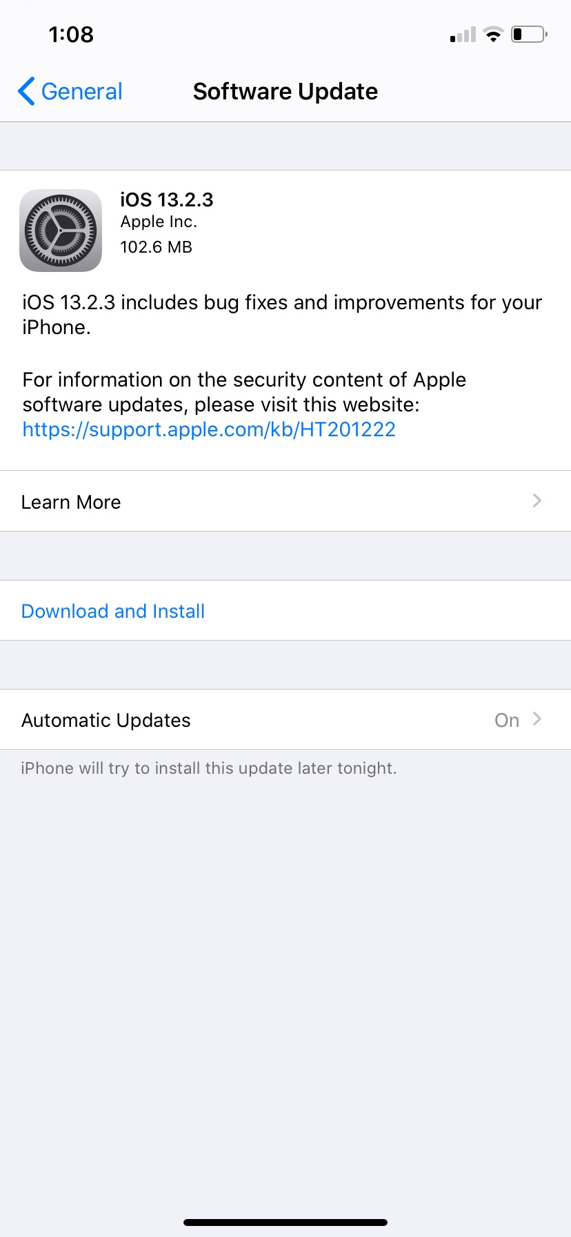 Apple Releases iOS 13.2.3 and iPadOS 13.2.3 [Download]