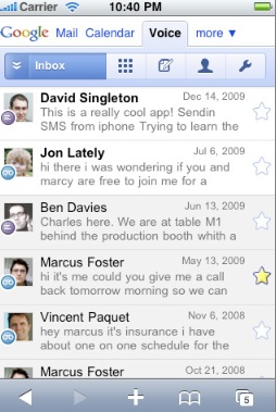 Google Voice Comes to the iPhone Via an Offical HTML5 Web App