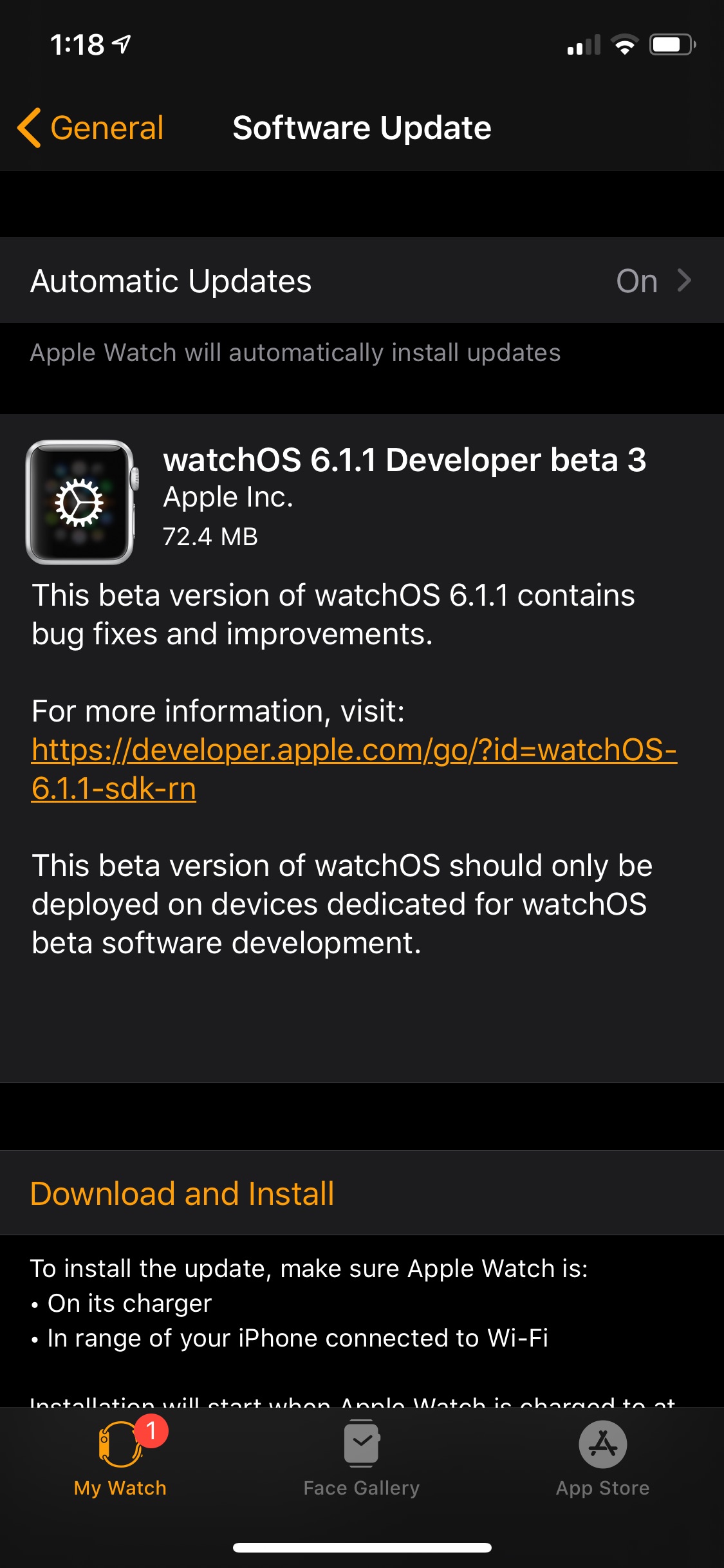 Apple Seeds watchOS 6.1.1 Beta 3 to Developers [Download]