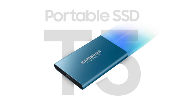 Samsung T5 Portable 1TB SSD On Sale for 45% Off [Lowest Price Ever]