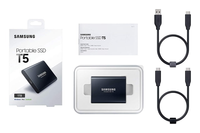 Samsung T5 Portable 1TB SSD On Sale for 45% Off [Lowest Price Ever]