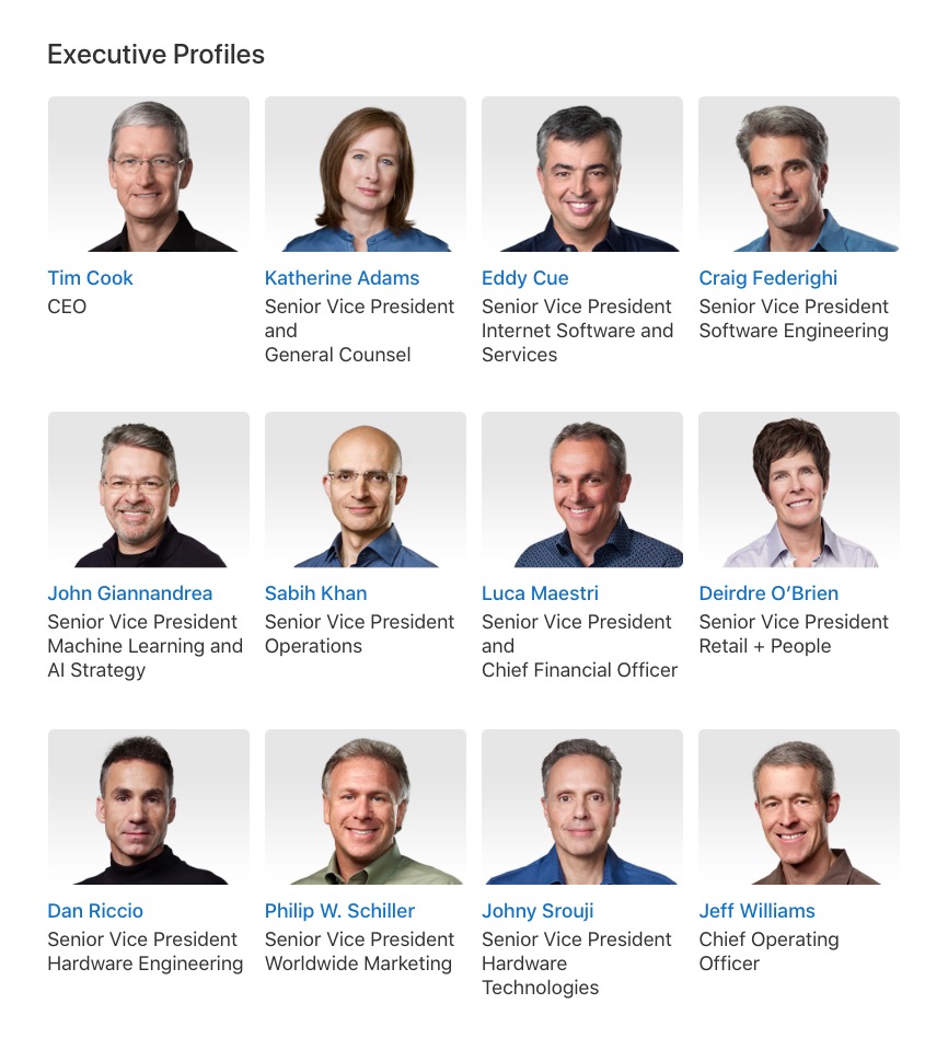Apple Removes Jonathan Ive From Its Leadership Page