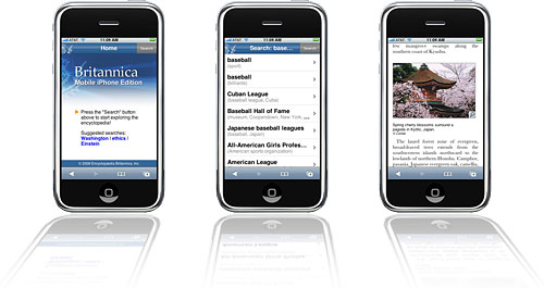 Encyclopedia Britannica for the iPhone