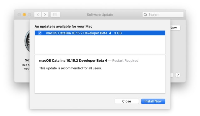 Apple Releases macOS Catalina 10.15.2 Beta 4 [Download]