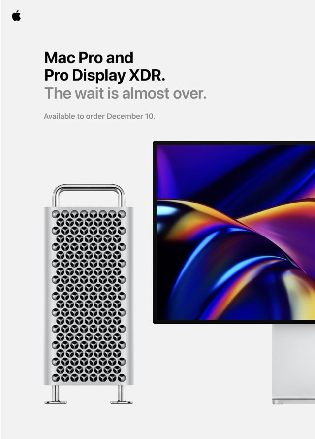 New Apple Mac Pro and Pro Display XDR Will Be Available to Order December 10