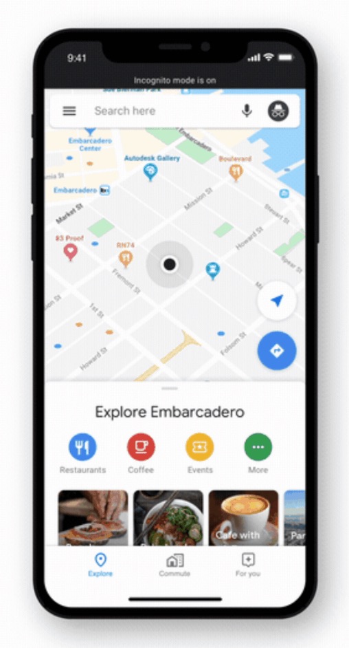 Google Maps for iOS Gets Incognito Mode