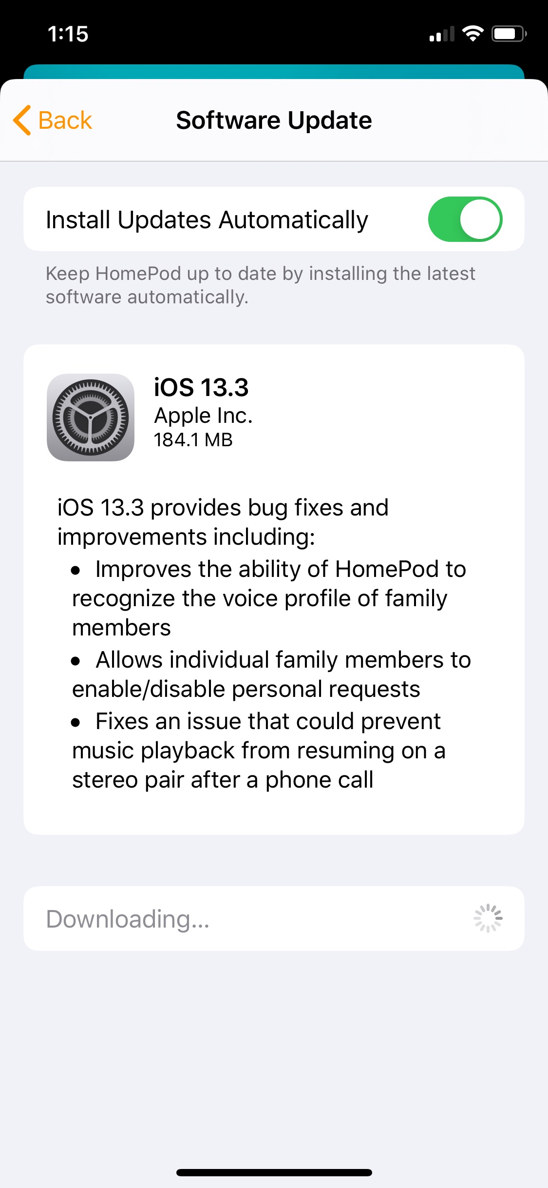 Apple Updates HomePod With Bug Fixes, Better Voice Recognition of Family Members, More