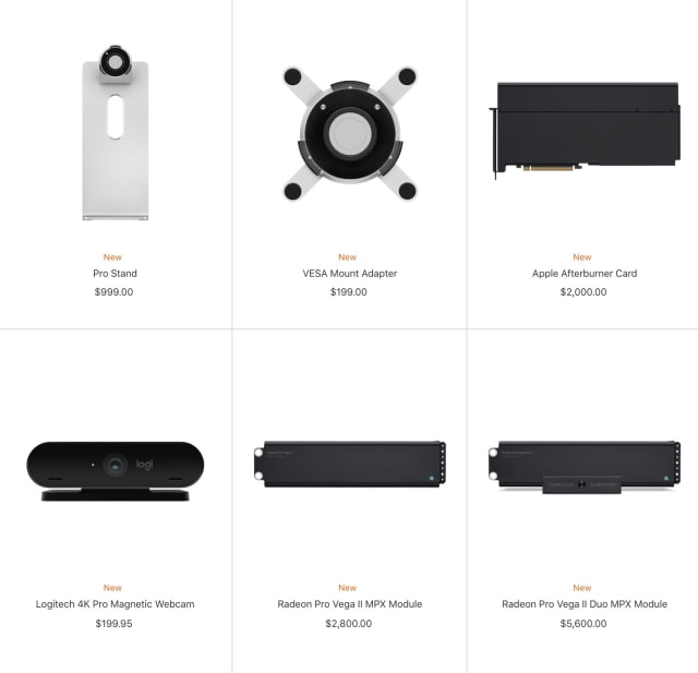 Apple Adds New Mac Pro Accessories to Online Store