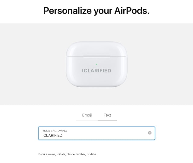AirPods Can Now Be Personalized With Engraved Emoji