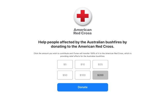 Apple is Accepting Red Cross Donations to Aid Australian Bushfire Relief