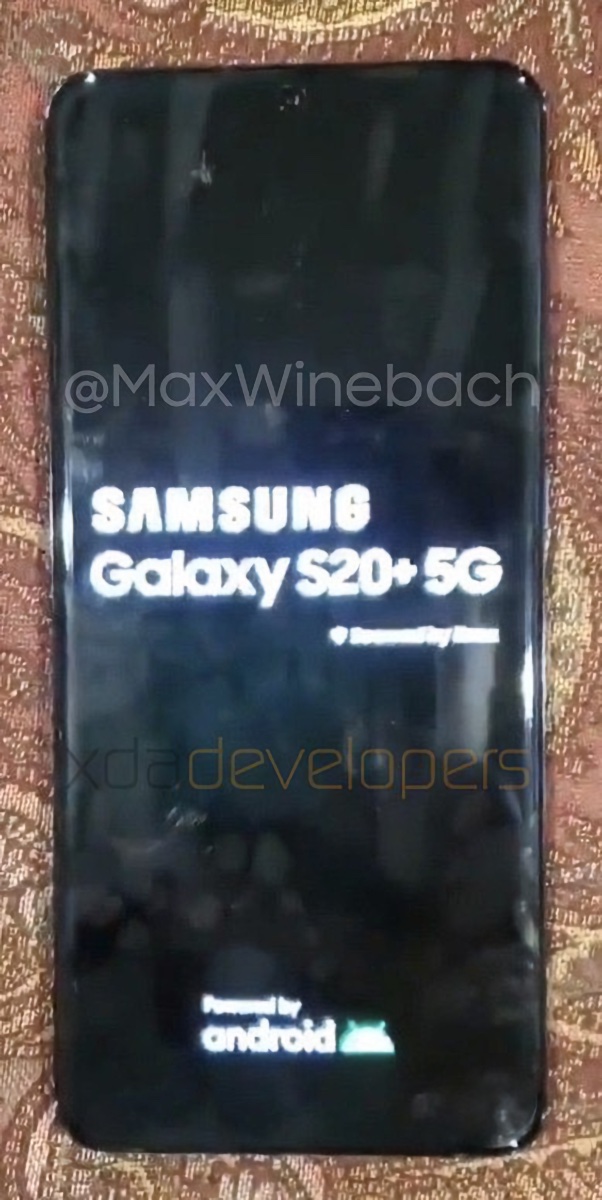 Leaked Photos of the Samsung Galaxy S20+