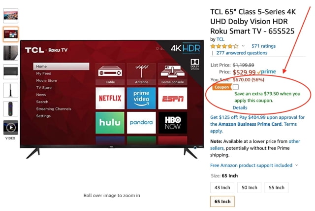 65-inch 4K Roku TV On Sale for $450 [Deal]