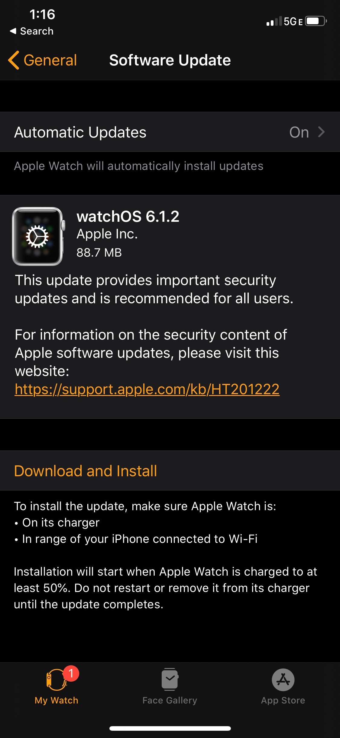 Apple Releases watchOS 6.1.2 [Download]