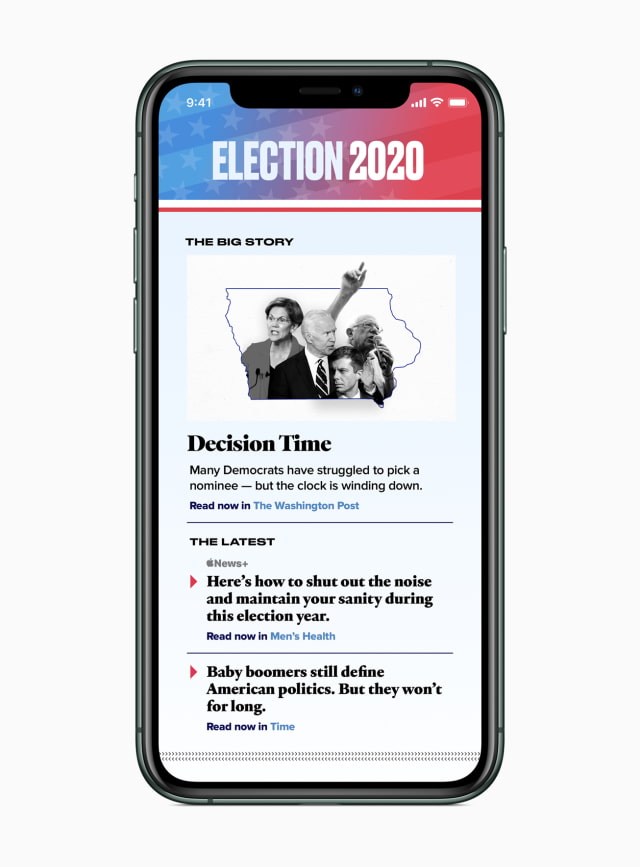 Apple News Launches Special Coverage of the 2020 US Presidential Elections