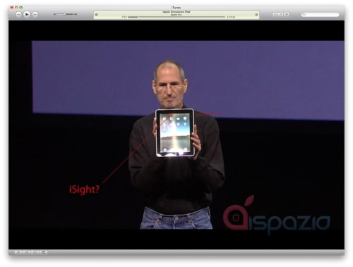 Did Steve Jobs Keynote iPad Have a Camera?