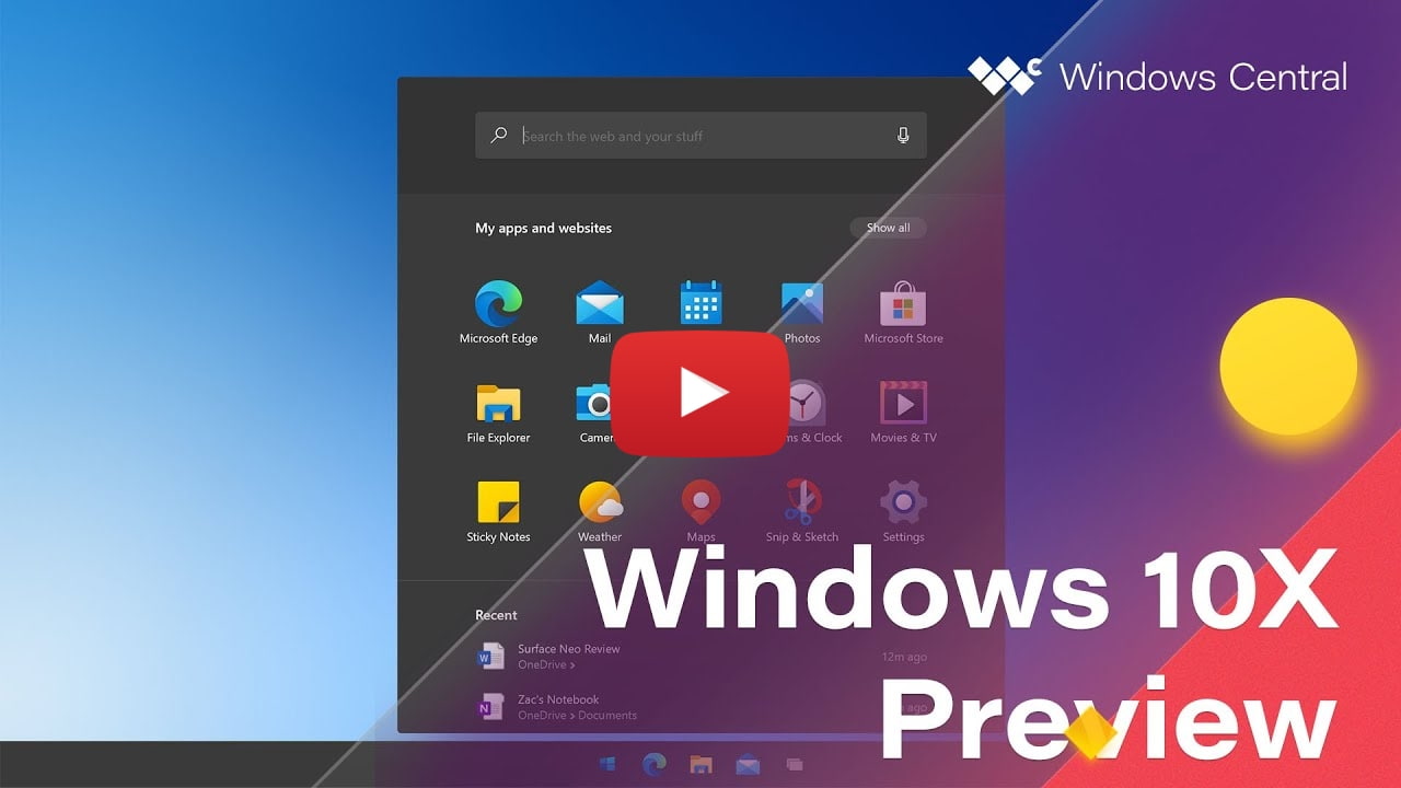 First Look at Windows 10X Developer Preview [Video] - iClarified
