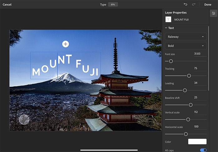 Photoshop for iPad Updated With Object Select, Expanded Type Properties, More [Video]