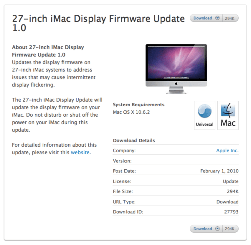 Apple Issues Second Fix for 27-inch iMac Display