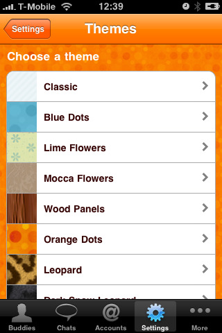 eBuddy Pro 3.4 for iPhone Adds Themes