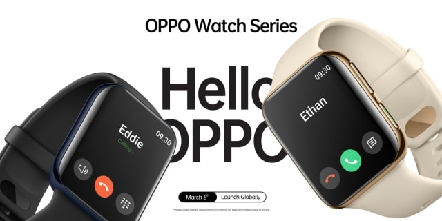 OPPO Unveils Smartwatch That Looks Just Like an Apple Watch [Images]