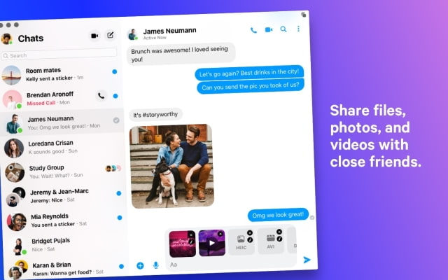 Facebook Messenger for Mac Now Available in Select Countries [Download]