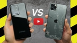 Drop Test: iPhone 11 Pro Max vs Galaxy S20 Ultra [Video]