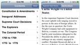 Speeches and Document in US History for iPhone