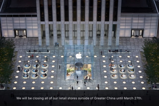 Apple Announces Closure of All Retail Stores Outside China Until March 27