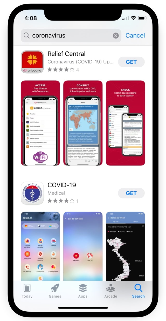 Apple Says Only It Will Only Approve Coronavirus Apps From Recognized Entities