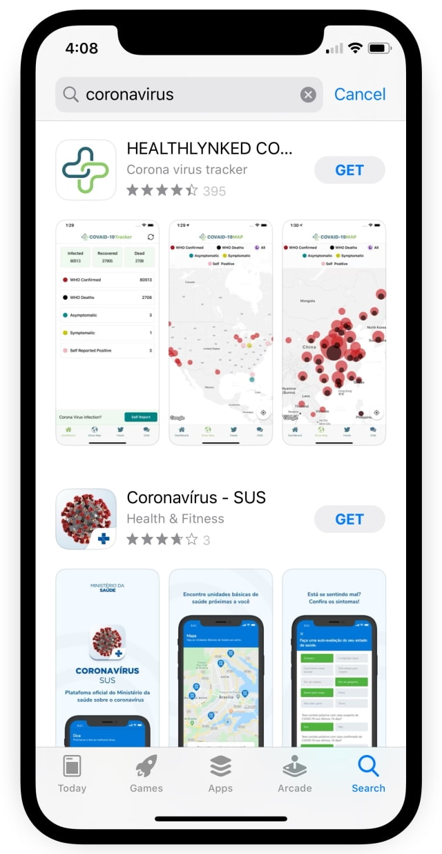 Apple Says Only It Will Only Approve Coronavirus Apps From Recognized Entities