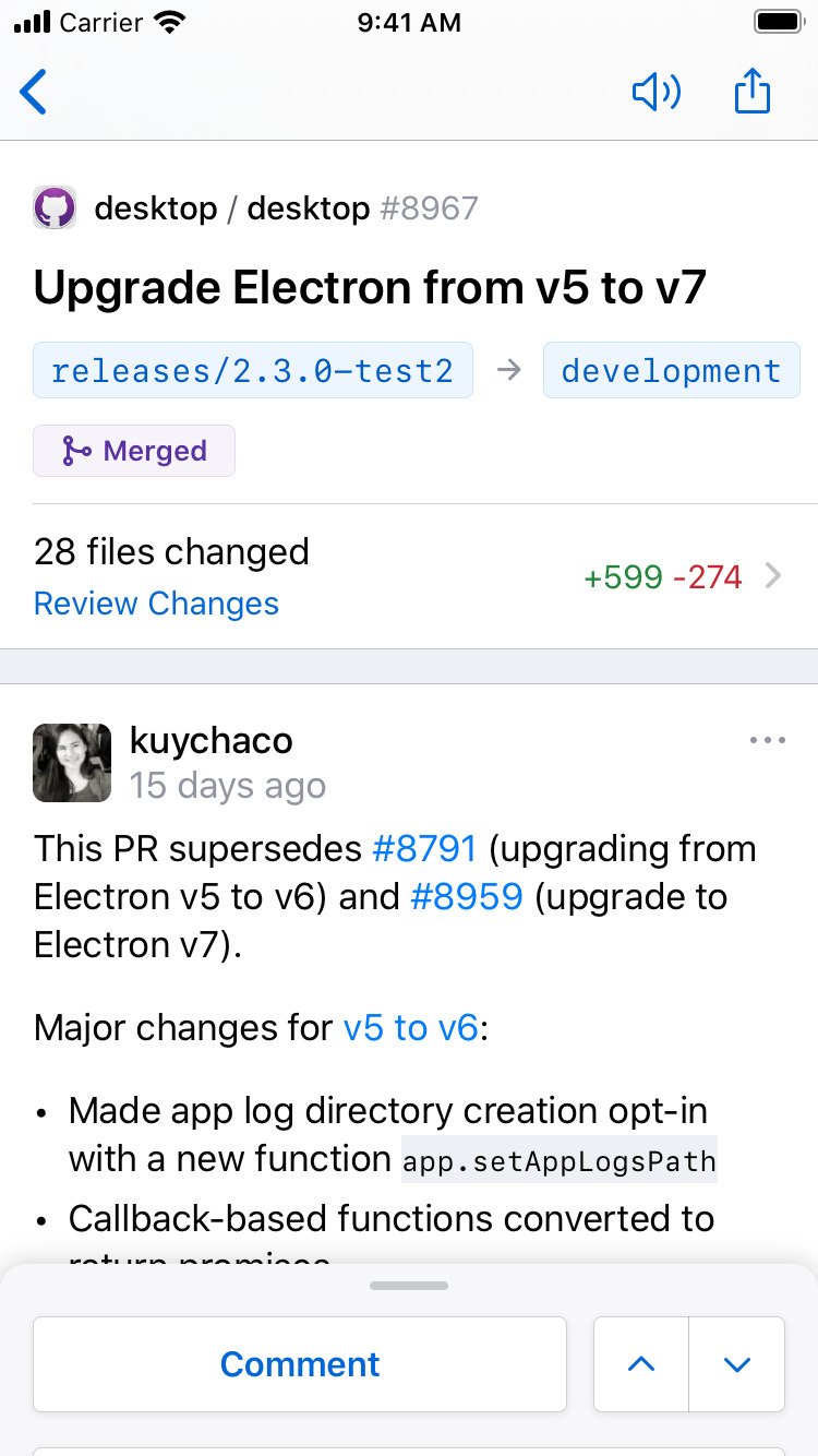GitHub Releases App for iOS and Android